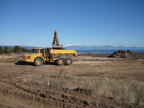 Excavating at Anzac Memorial Drive